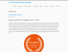 Tablet Screenshot of faust.grame.fr